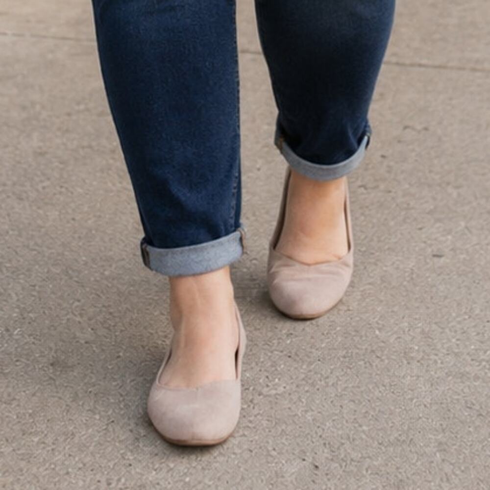 NWT Torrid Nude Blush Flats Slip On Ballet Shoes Flat Comfort Size: 9 (Wide)